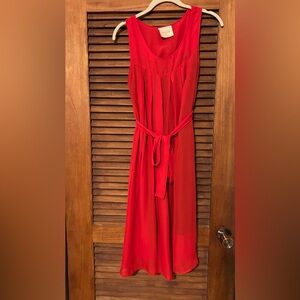 EFFIE Red Sleeveless Summer or Holiday Cocktail Party Dress ❤️ Size Unknown